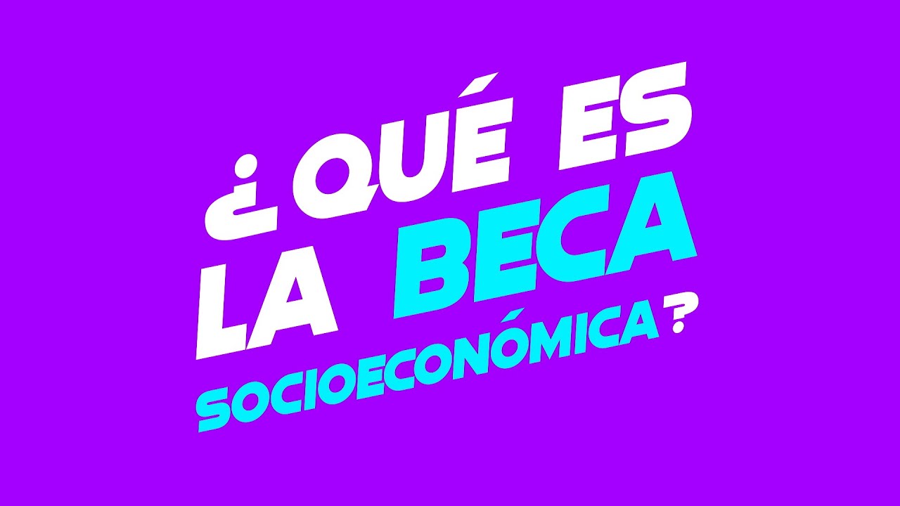 Beca socioeconómica: ¿Qué es la beca socioeconómica?