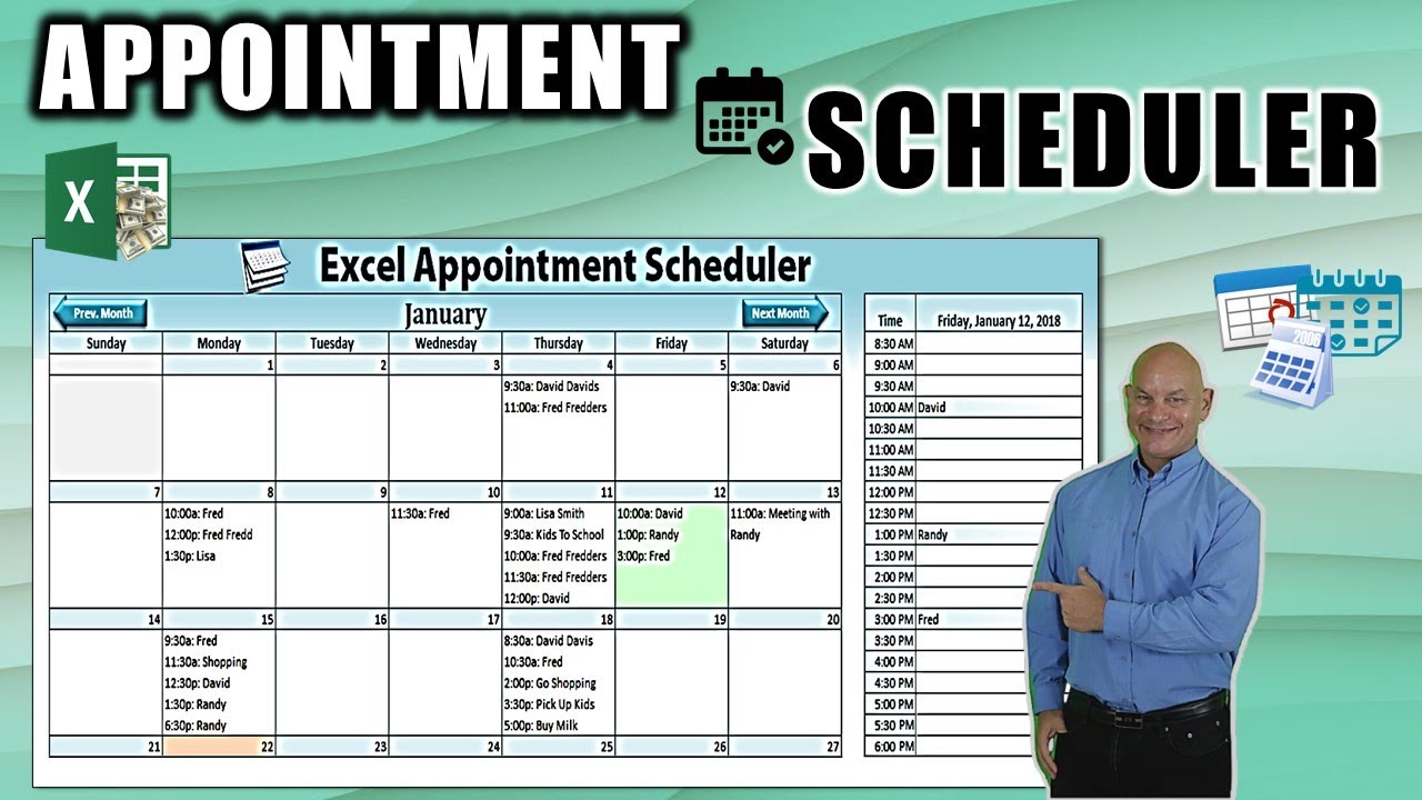 How To Create A Dynamic Appointment Scheduler In Excel Part 1 2022 