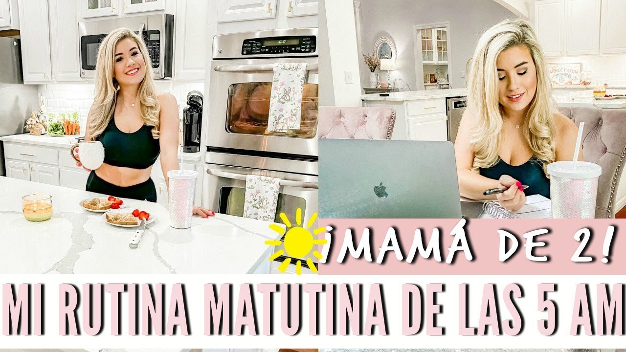 RUTINA DE MAMÁ en cuarentena a las 5am | Saludable y productiva, Limpia conmigo y educa en casa!